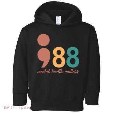 988 Mental Health Matters Retro Toddler Hoodie