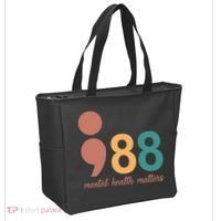 988 Mental Health Matters Retro Tote Bag thumb 2