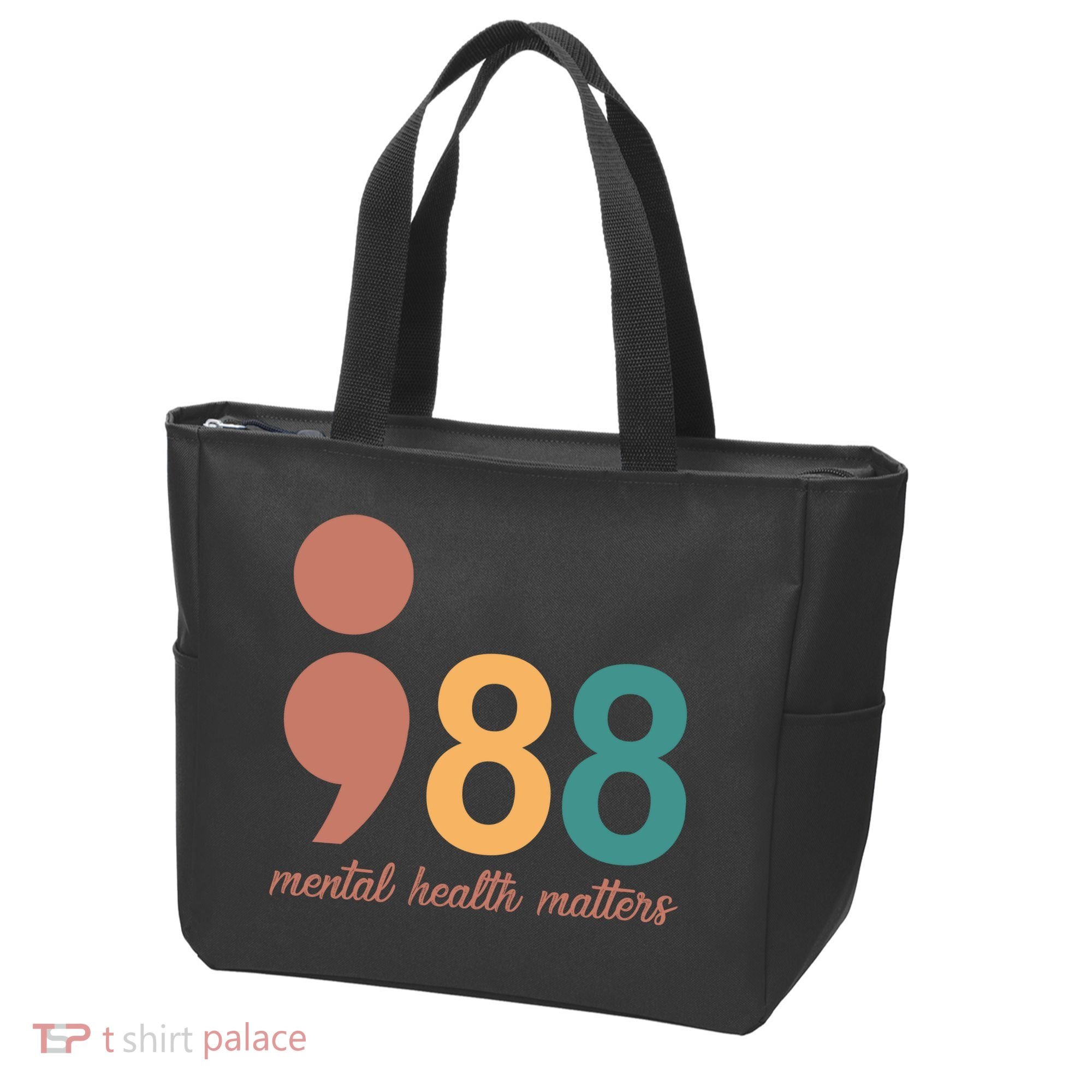 988 Mental Health Matters Retro Tote Bag