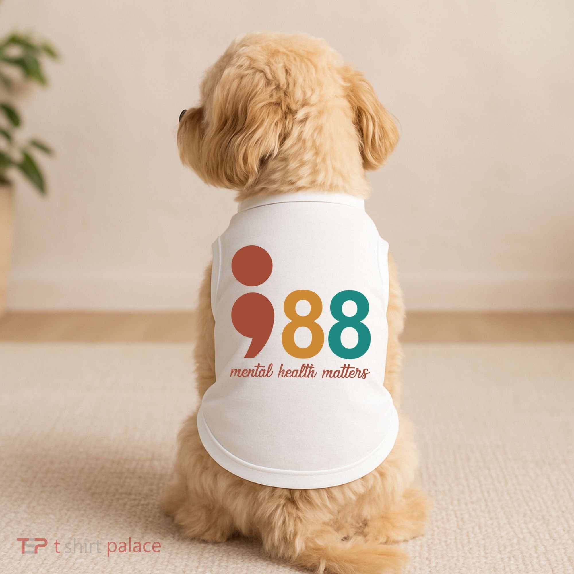 988 Mental Health Matters Retro Doggie Tank