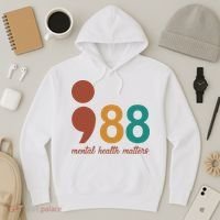 988 Mental Health Matters Retro Hoodie thumb 3