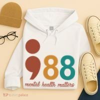 988 Mental Health Matters Retro Hoodie thumb 4