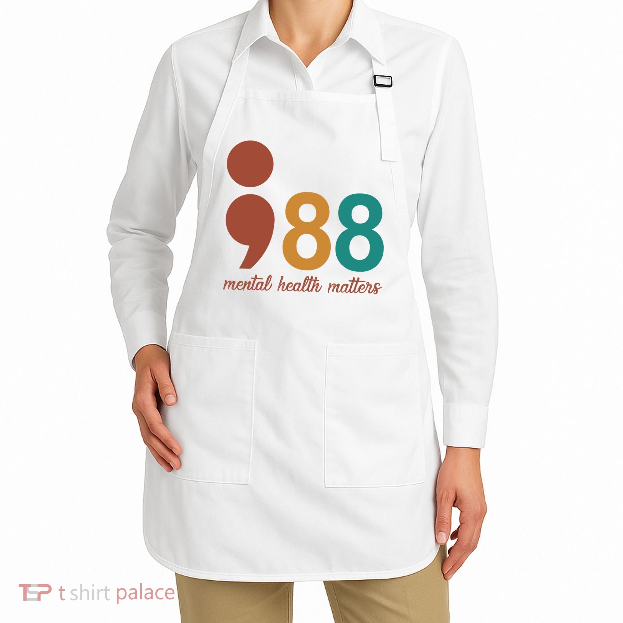 988 Mental Health Matters Retro Apron