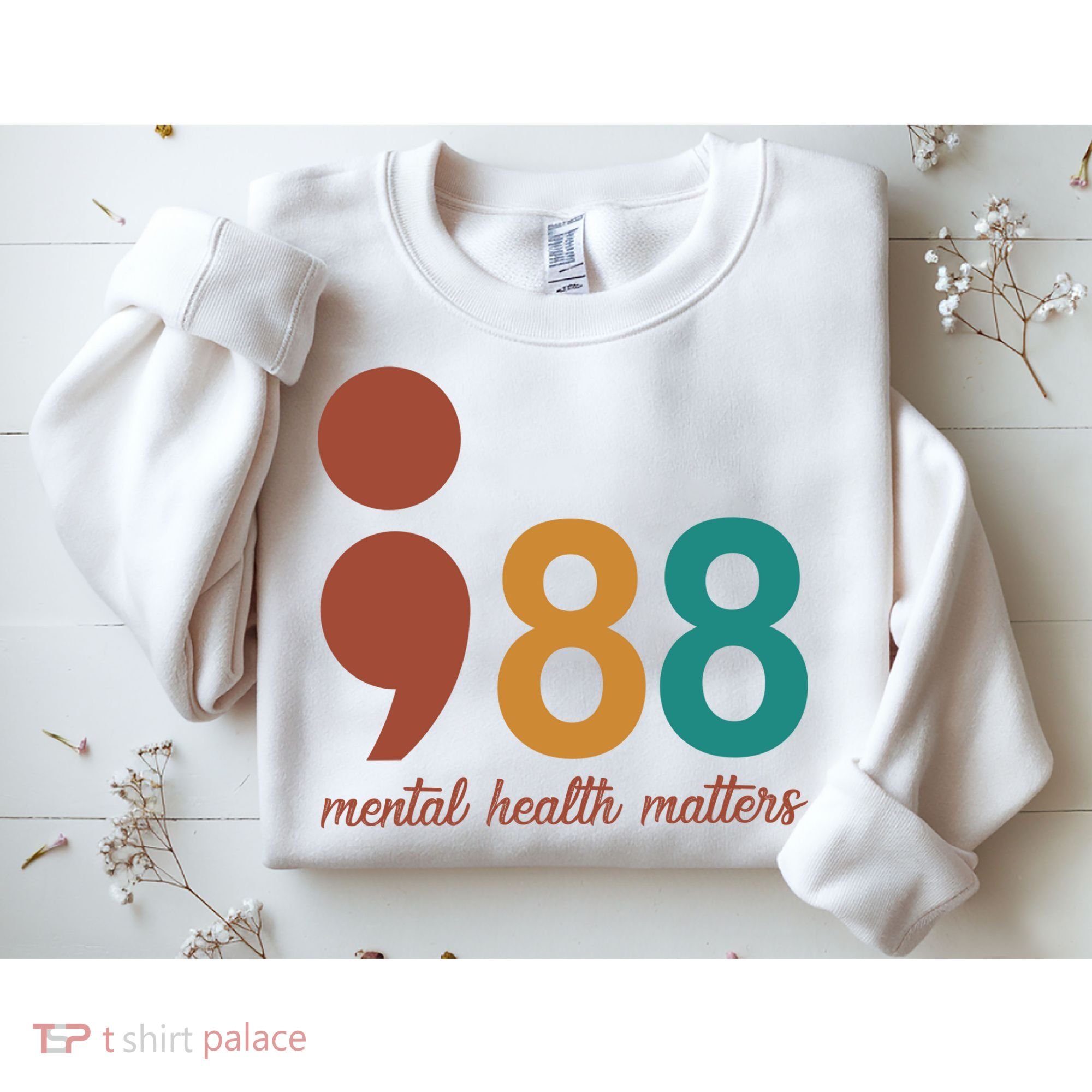 988 Mental Health Matters Retro Sweatshirt