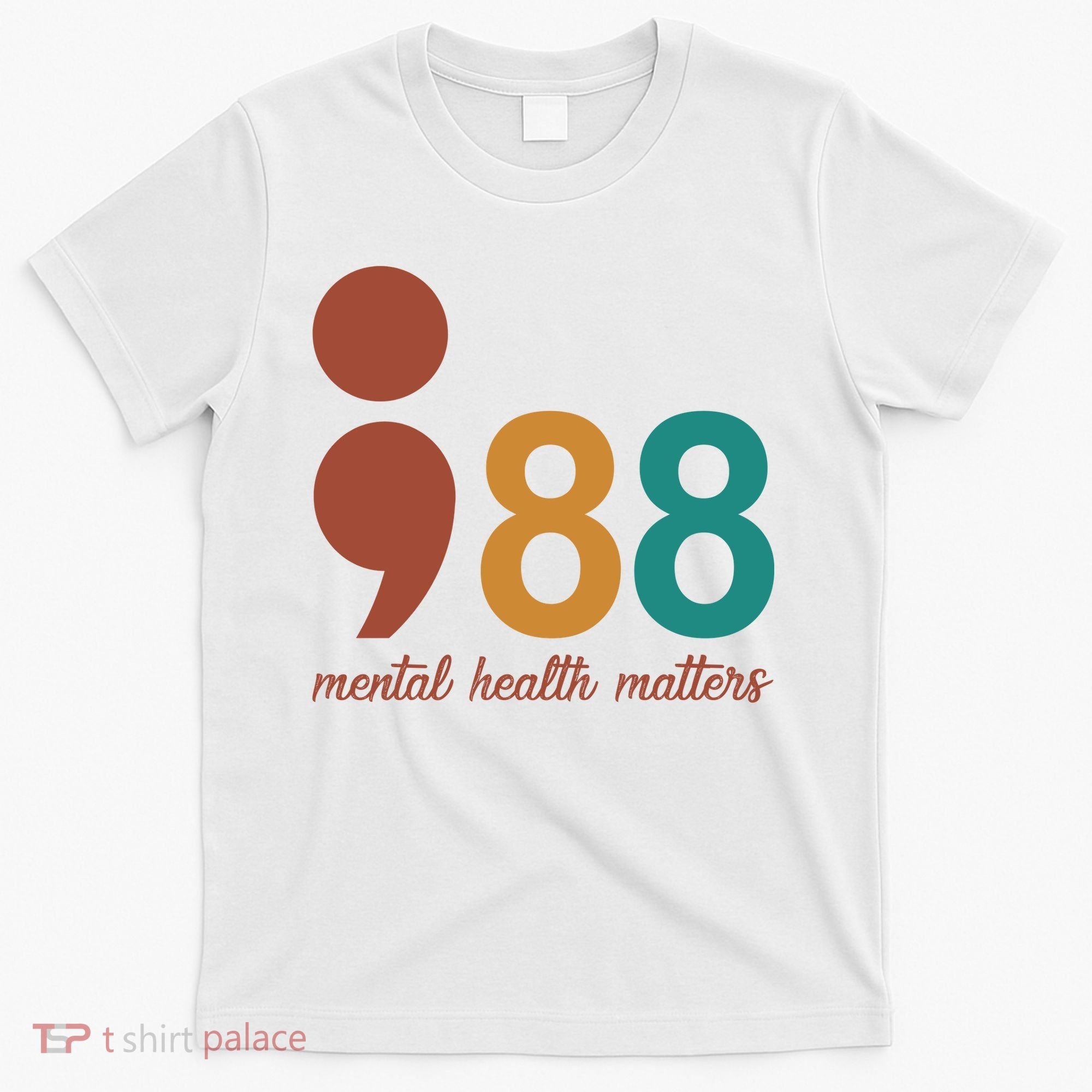 988 Mental Health Matters Retro T-Shirt