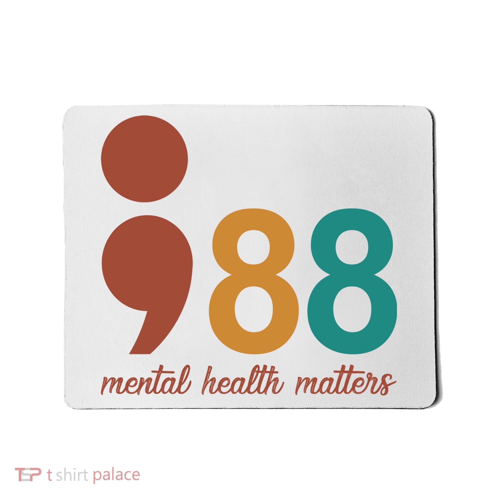 988 Mental Health Matters Retro Mousepad