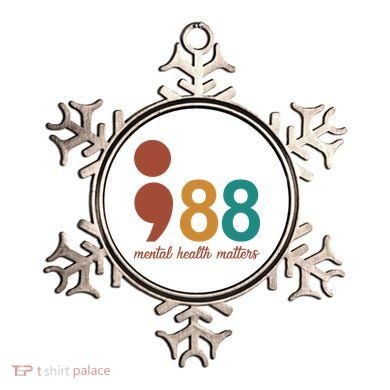 988 Mental Health Matters Retro Ornament