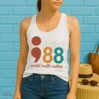 988 Mental Health Matters Retro Women's Tank Top thumb 2