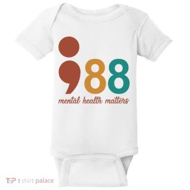 988 Mental Health Matters Retro Baby Bodysuit