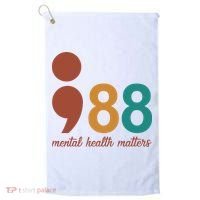 988 Mental Health Matters Retro Golf Towel thumb 0