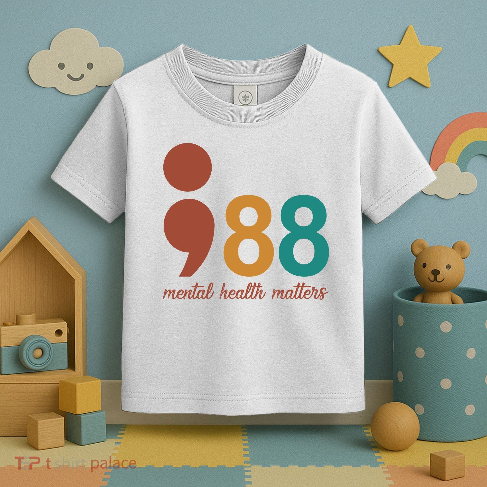 988 Mental Health Matters Retro Toddler T-Shirt