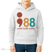 988 Mental Health Matters Retro Kids Hoodie thumb 4