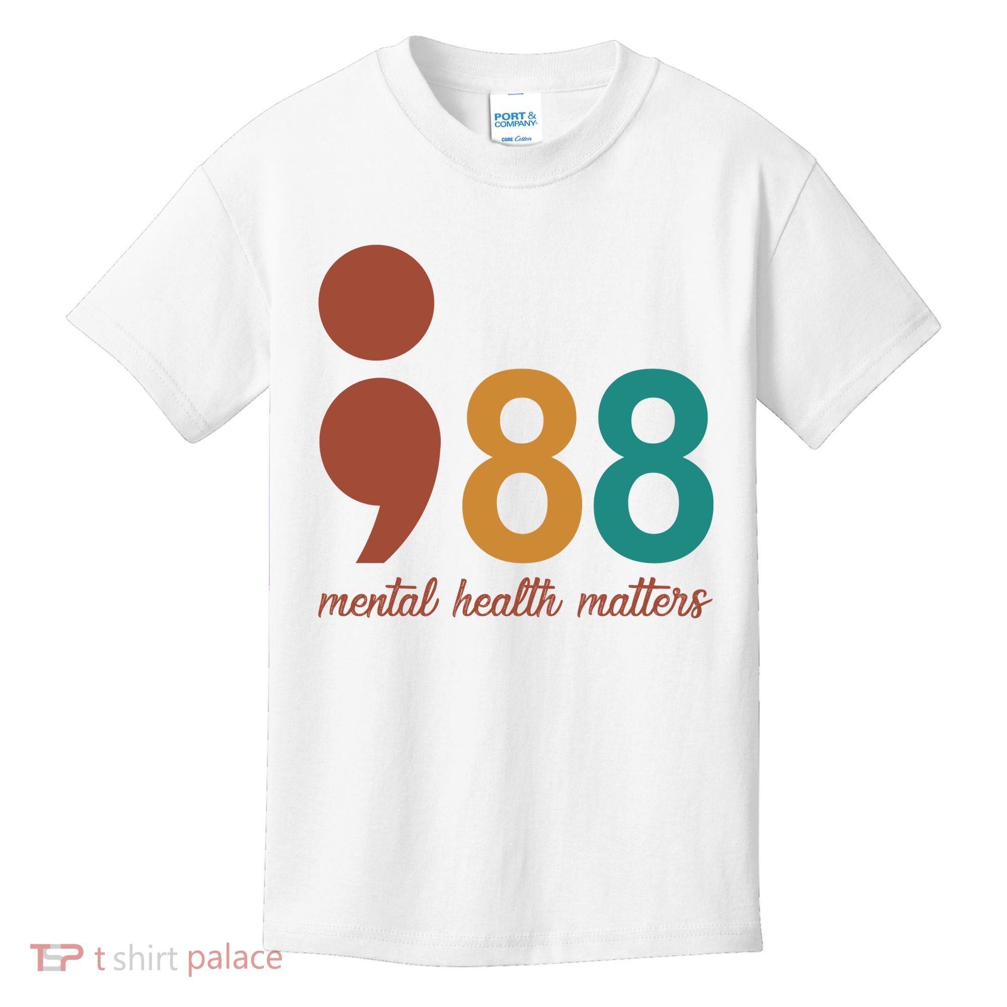988 Mental Health Matters Retro Kids T-Shirt