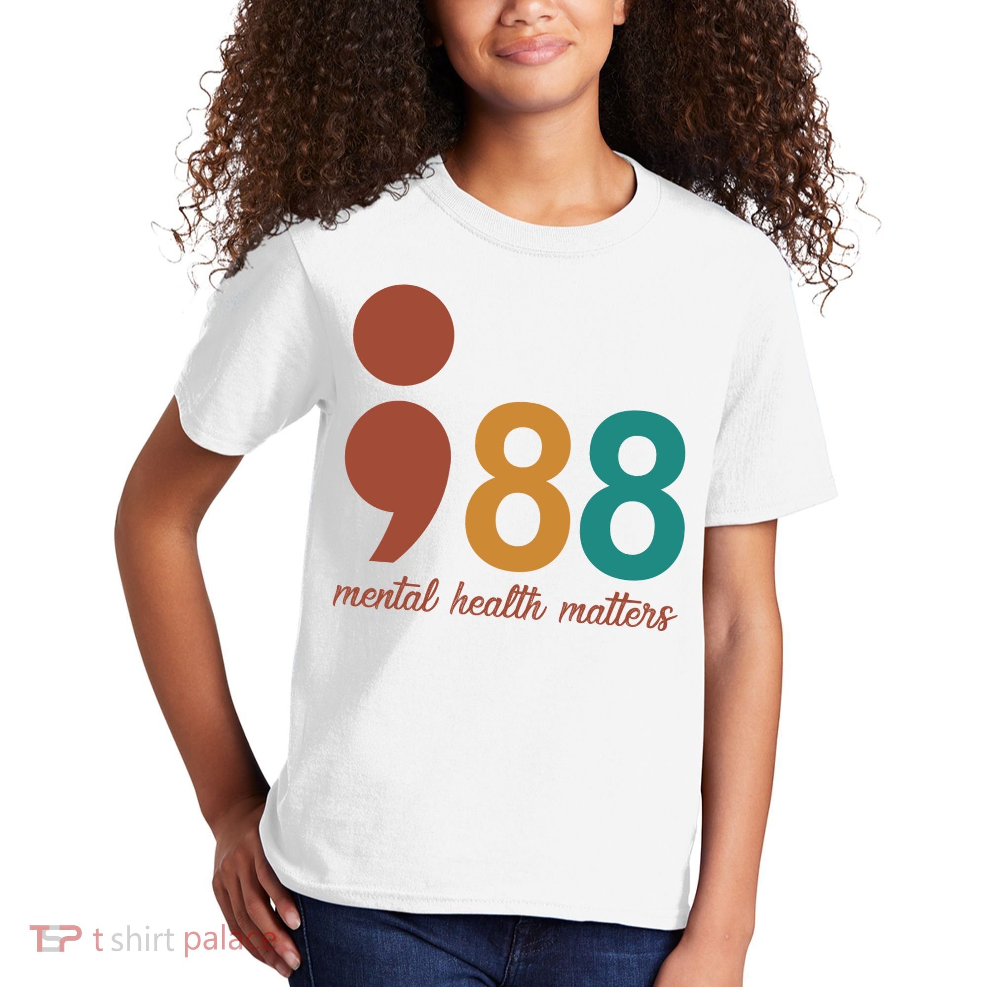 988 Mental Health Matters Retro Kids T-Shirt