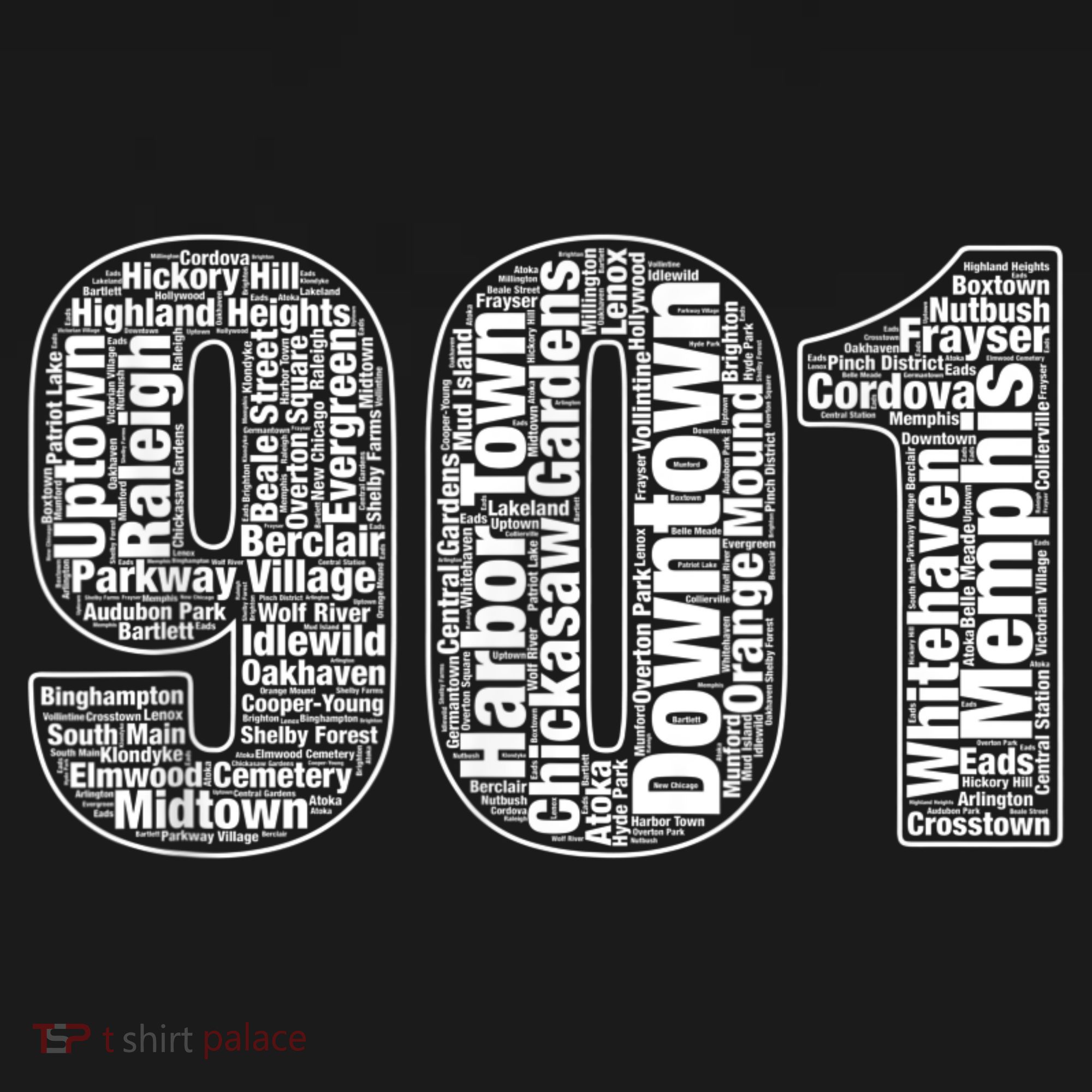 901 Memphis Typography Word Art Apron