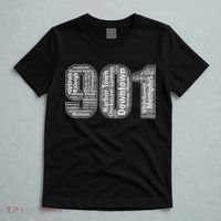901 Memphis Typography Word Art T-Shirt thumb 5