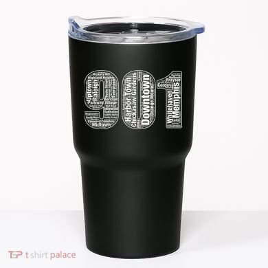 901 Memphis Typography Word Art Tumbler