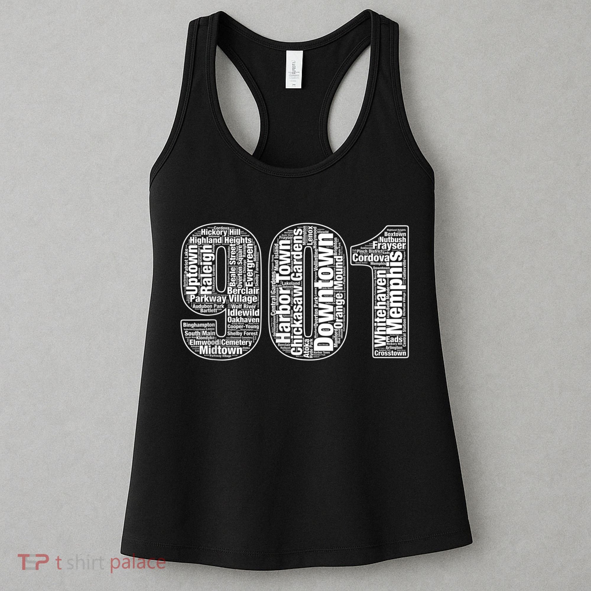 901 Memphis Typography Word Art Women's Tank Top