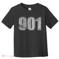 901 Memphis Typography Word Art Toddler T-Shirt thumb 0