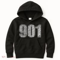 901 Memphis Typography Word Art Kids Hoodie thumb 0
