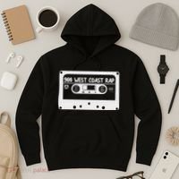 90s Music West Coast Hip Hop Cassette Hoodie thumb 3