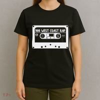 90s Music West Coast Hip Hop Cassette T-Shirt thumb 4