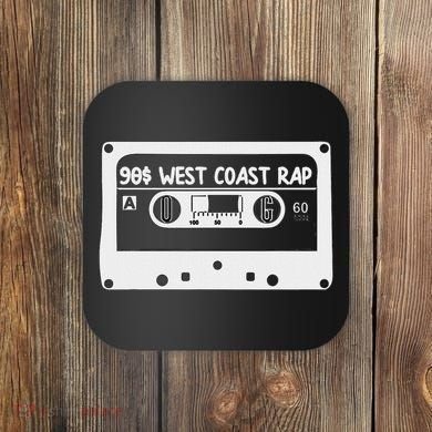 90s Music West Coast Hip Hop Cassette Coaster