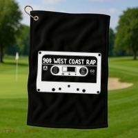 90s Music West Coast Hip Hop Cassette Golf Towel thumb 1