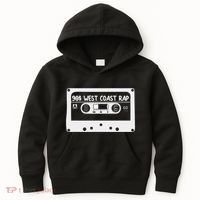 90s Music West Coast Hip Hop Cassette Kids Hoodie thumb 0