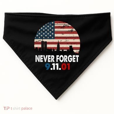 9.11.01 Never Forget 20th Anniversary USA-Made Doggie Bandana
