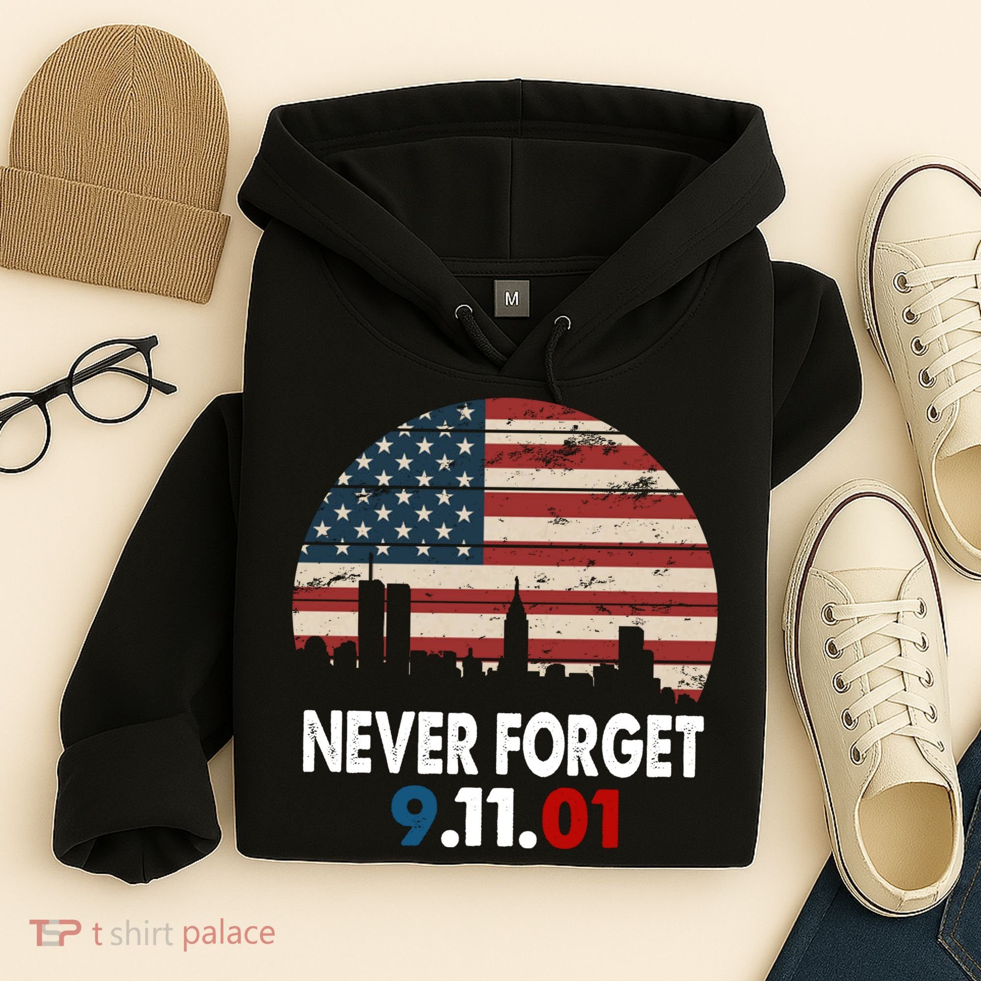 9.11.01 Never Forget 20th Anniversary Hoodie
