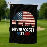 9.11.01 Never Forget 20th Anniversary Golf Towel thumb 1
