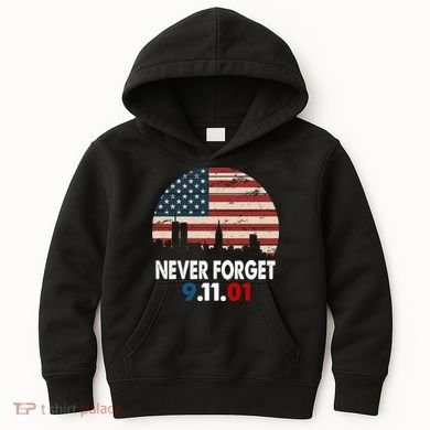 9.11.01 Never Forget 20th Anniversary Kids Hoodie