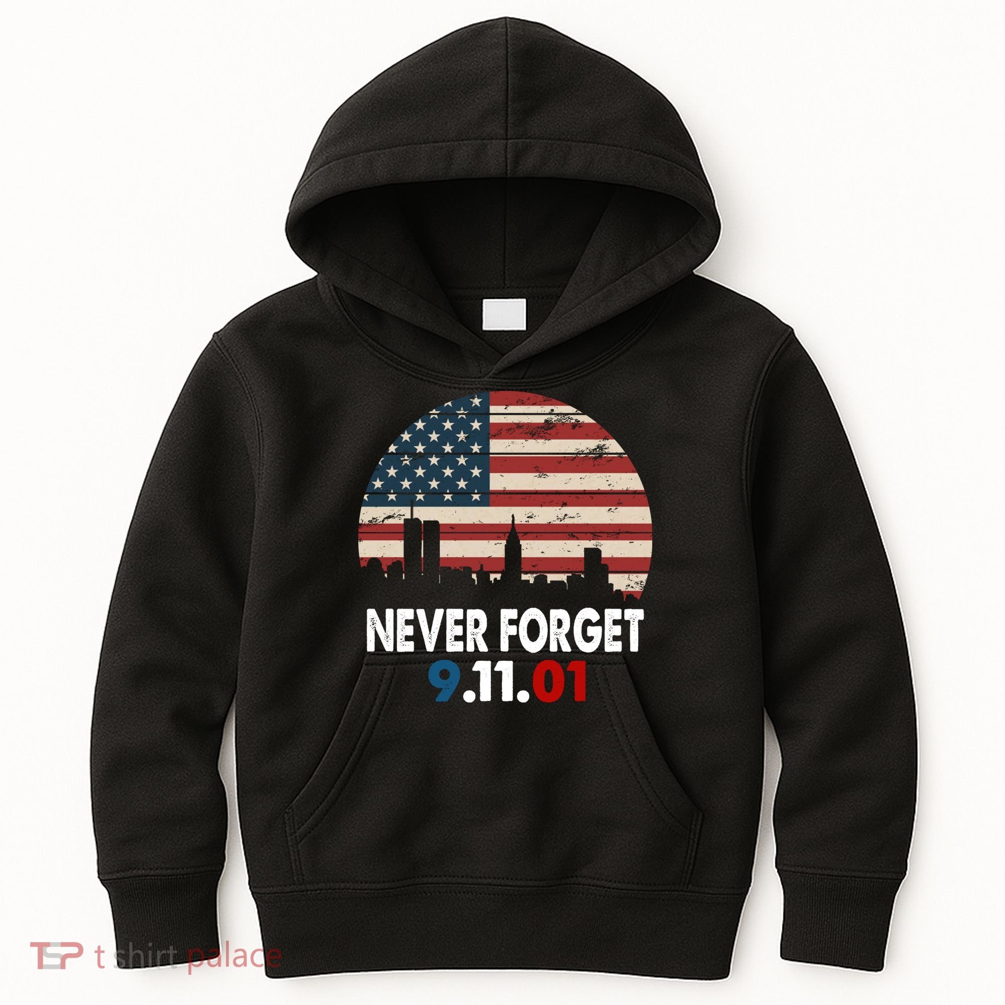 9.11.01 Never Forget 20th Anniversary Kids Hoodie