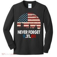 9.11.01 Never Forget 20th Anniversary Kids Long Sleeve Shirt thumb 0