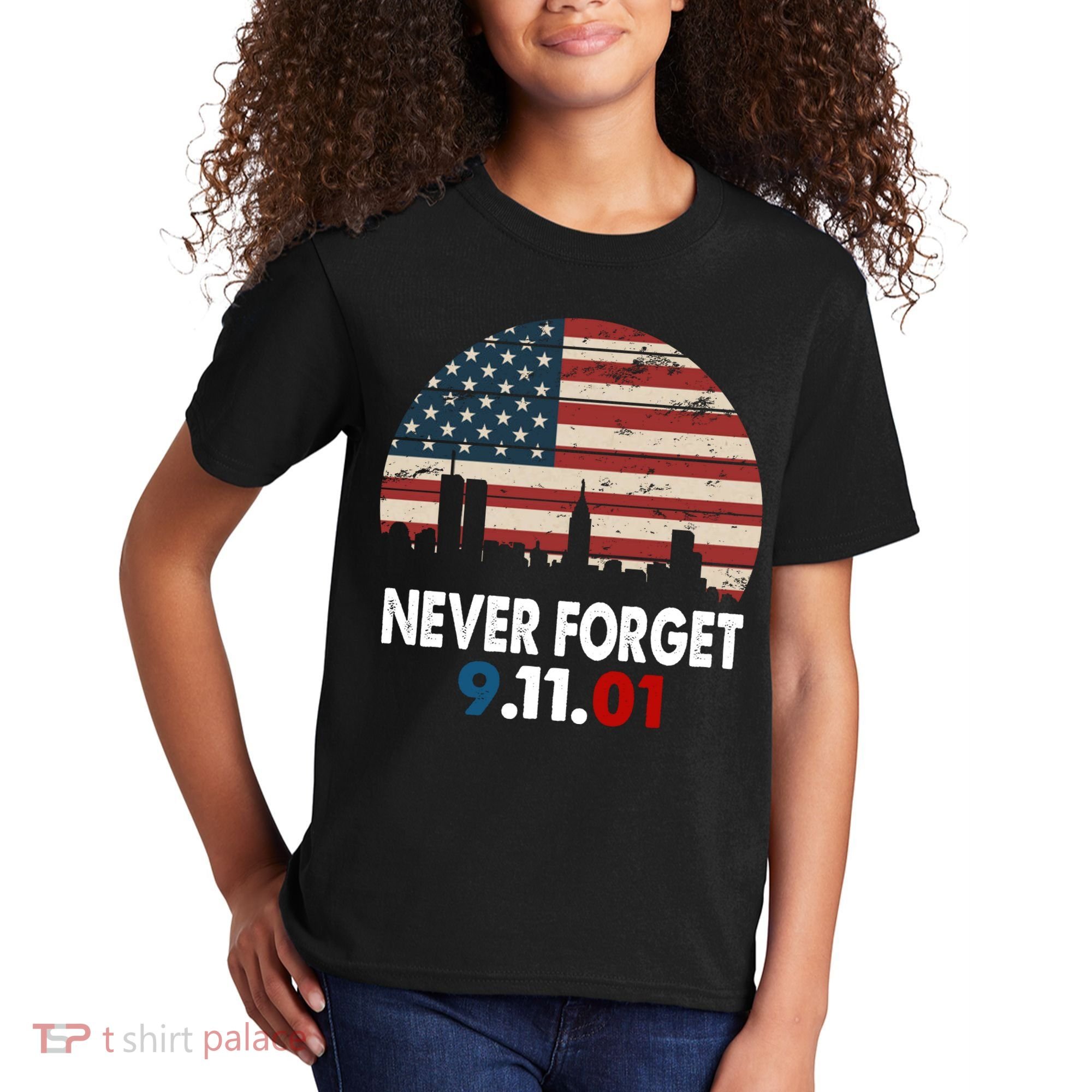 9.11.01 Never Forget 20th Anniversary Kids T-Shirt