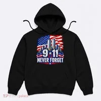 9/11 Never Forget 25th Anniversary September 11th Hoodie thumb 0