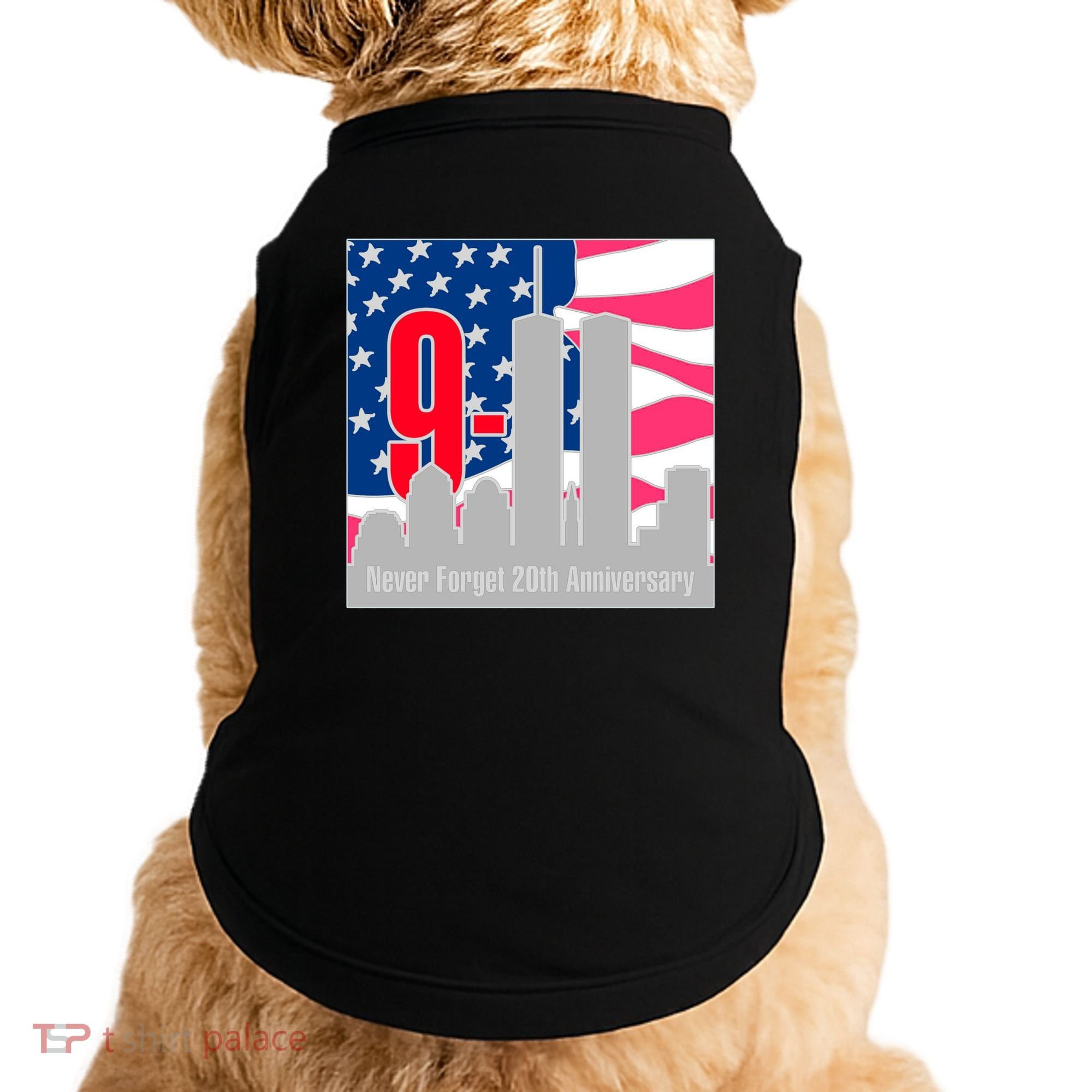 9/11 Never Forget 20th Anniversary Doggie Tank