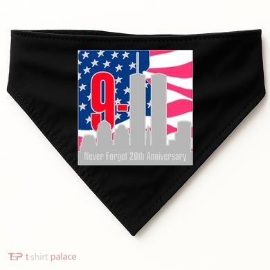 9/11 Never Forget 20th Anniversary USA-Made Doggie Bandana