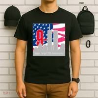 9/11 Never Forget 20th Anniversary T-Shirt thumb 6