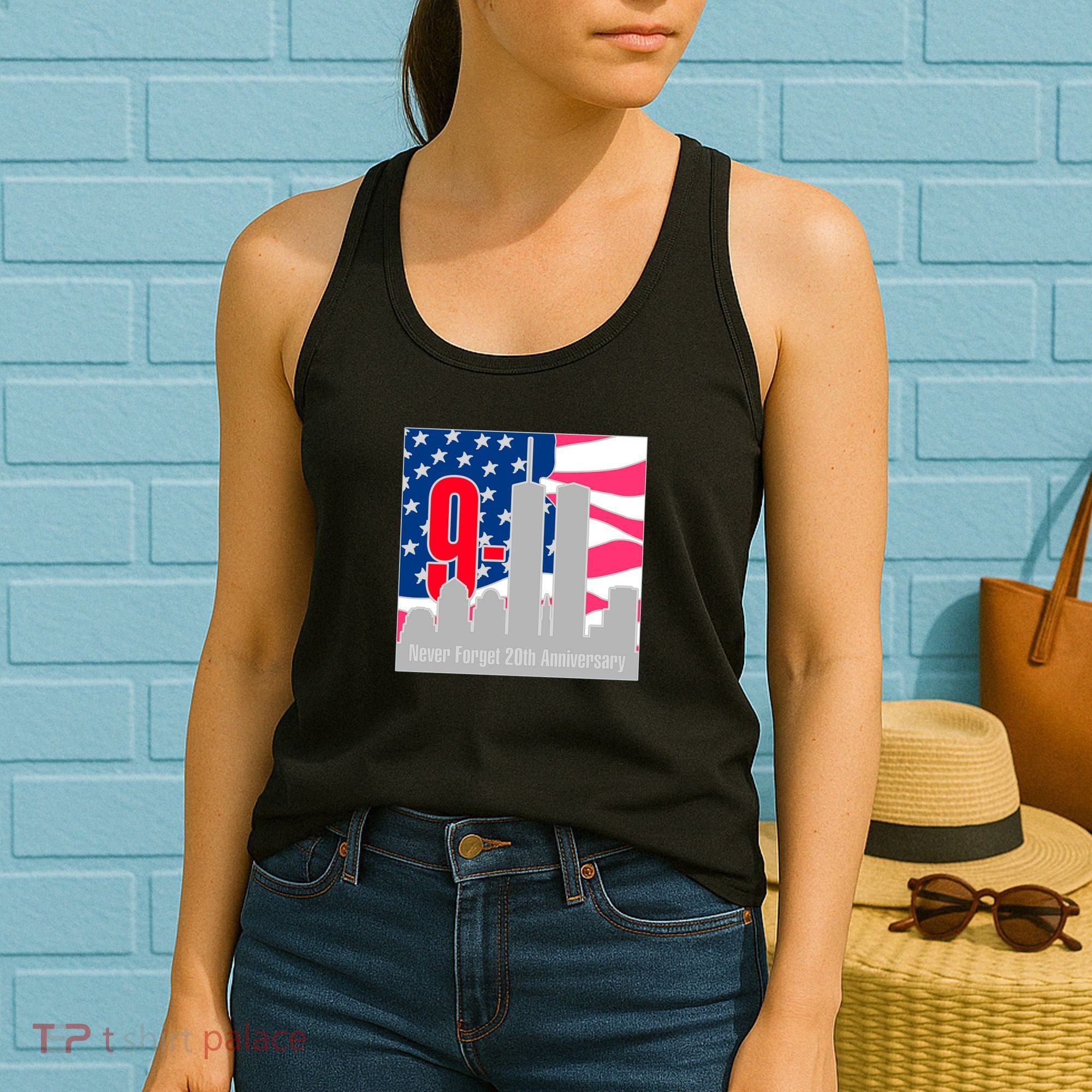 9/11 Never Forget 20th Anniversary Women's Tank Top