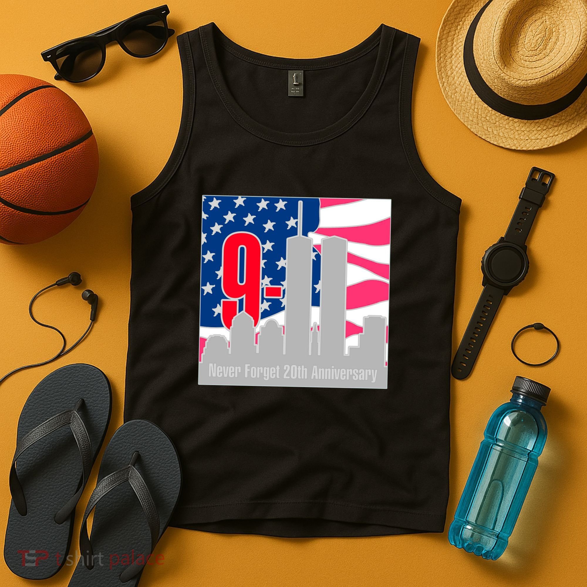 9/11 Never Forget 20th Anniversary Tank Top