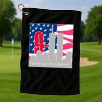 9/11 Never Forget 20th Anniversary Golf Towel thumb 1