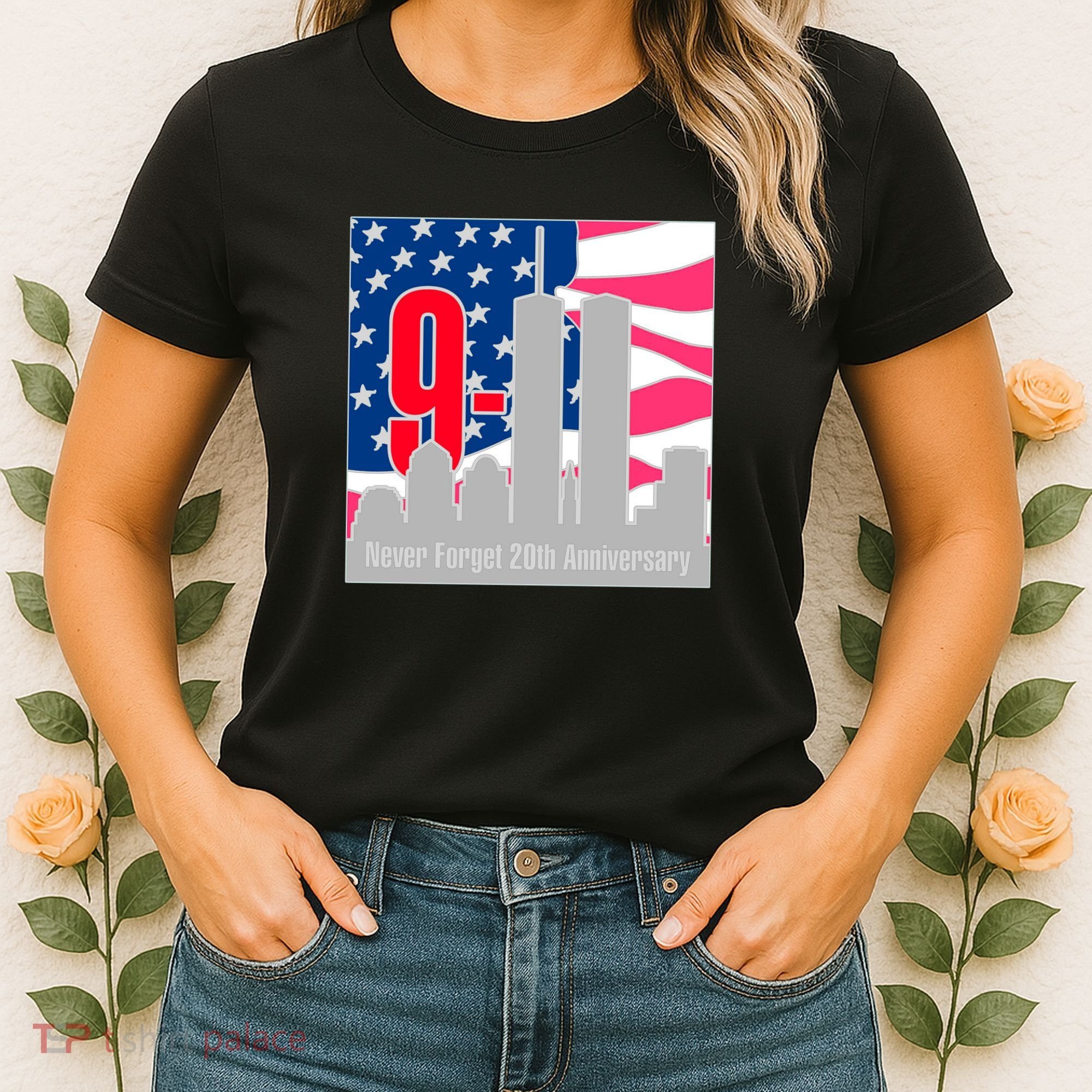 9/11 Never Forget 20th Anniversary Women's T-Shirt