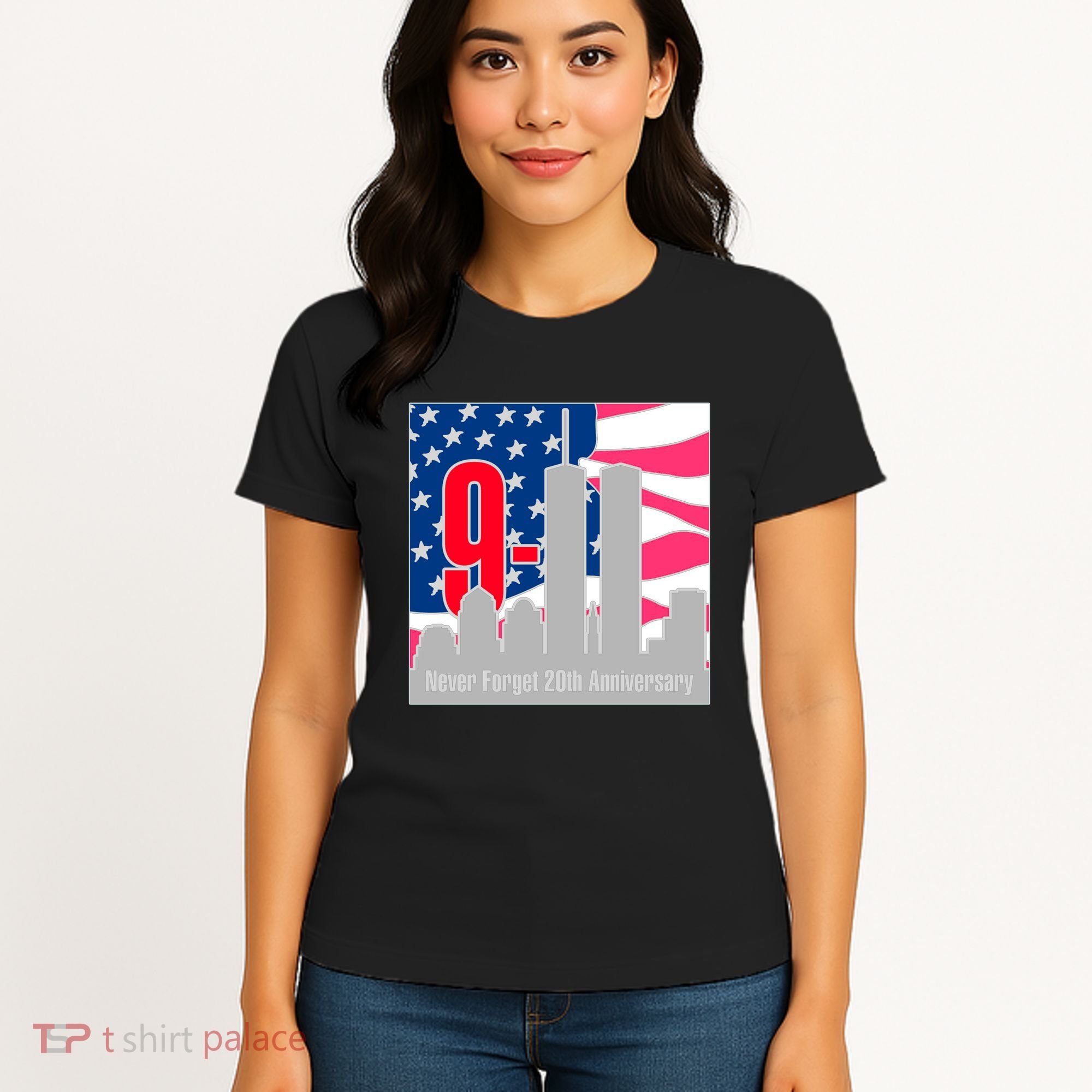 9/11 Never Forget 20th Anniversary Women's T-Shirt