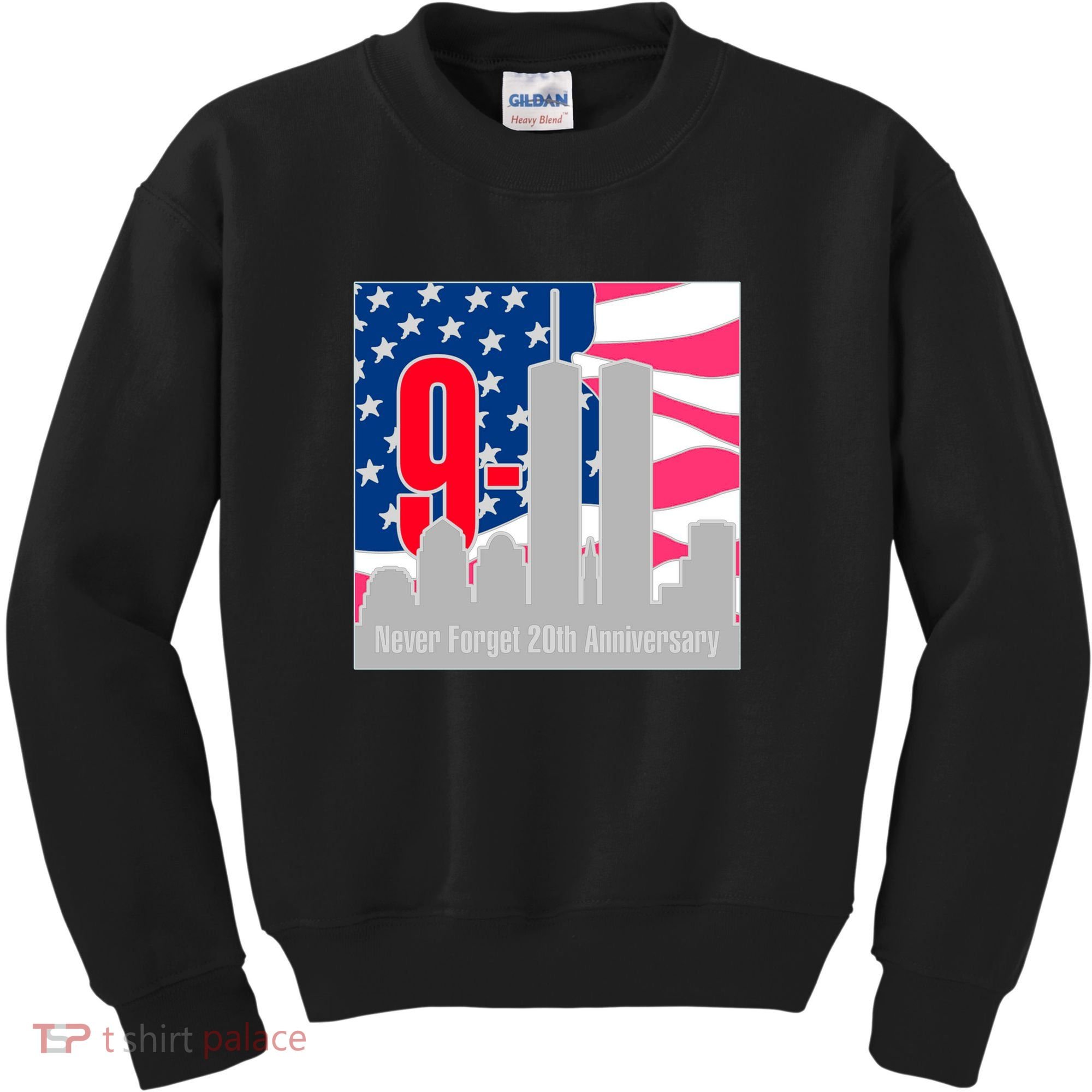 9/11 Never Forget 20th Anniversary Kids Sweatshirt