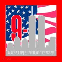 9/11 Never Forget 20th Anniversary Santa Hat thumb 1