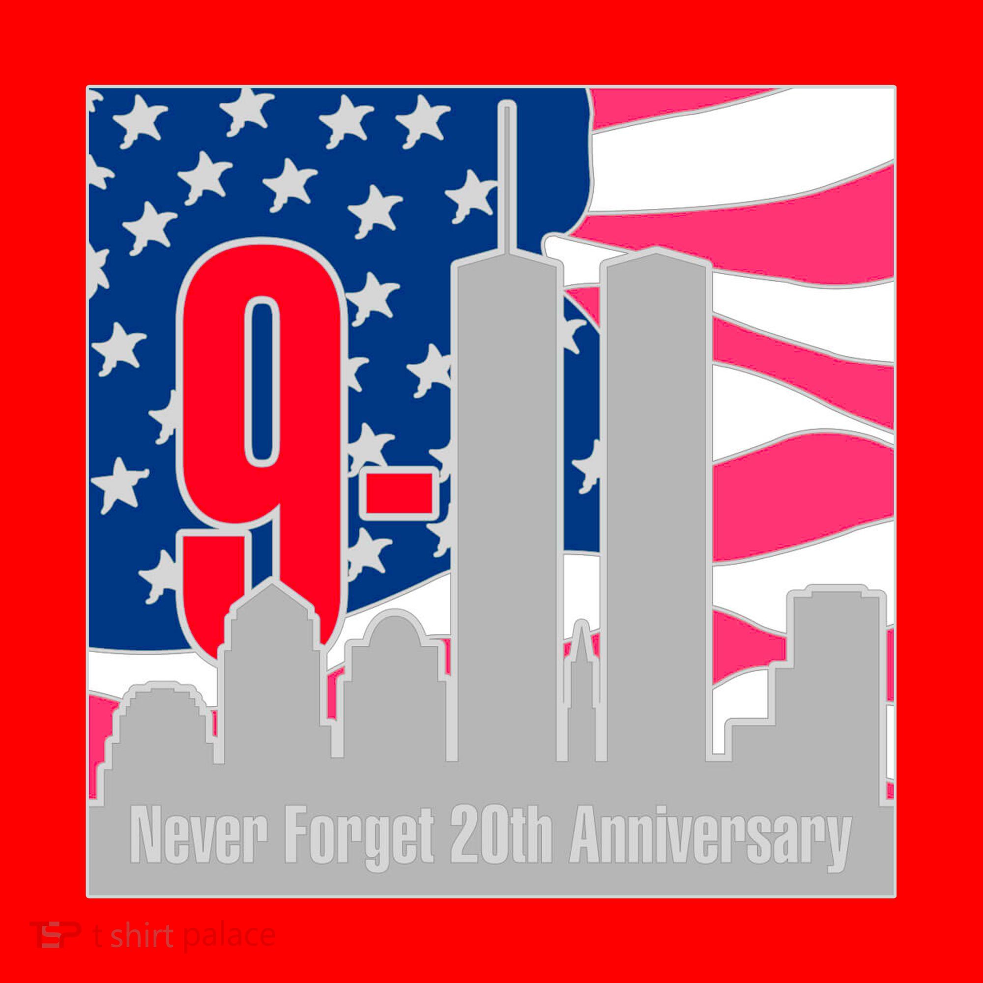 9/11 Never Forget 20th Anniversary Santa Hat