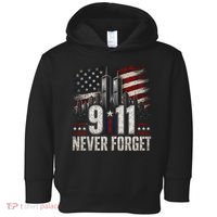 9/11 Never Forget American Flag Memorial Tribute 911 Toddler Hoodie thumb 0