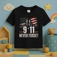 9/11 Never Forget American Flag Memorial Tribute 911 Toddler T-Shirt thumb 3